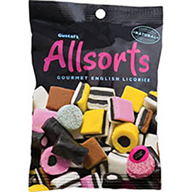 Gustafs Allsorts Licorice 6.3oz Bag 