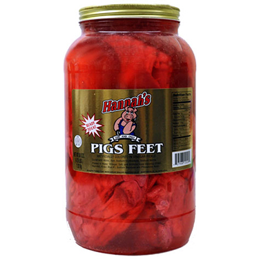 Hannahs Pickled Pigs Feet 4.25lb Jar 