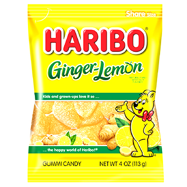 Haribo Ginger Lemon 4oz Bag 