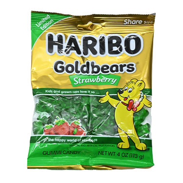 Haribo Goldbears Strawberry 4oz Bag 