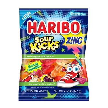 Haribo Zing Sour Kicks 4.5oz Bag 