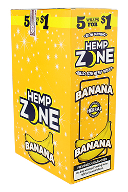 Hemp Zone Wraps Banana 15 Pack 