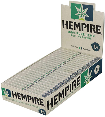 Hempire Hemp Rolling Papers 1.25 24ct Box 