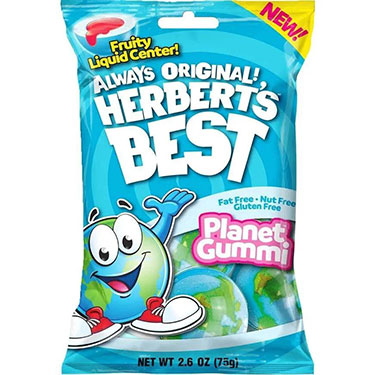 Herberts Best Planet Gummi 2.6oz Bag 