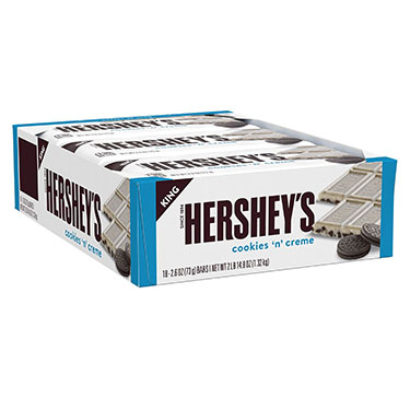 Hersheys Cookies N Cream King Size 18ct Box 