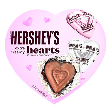 Hersheys Extra Creamy Milk Chocolate 6.4oz Heart Box 