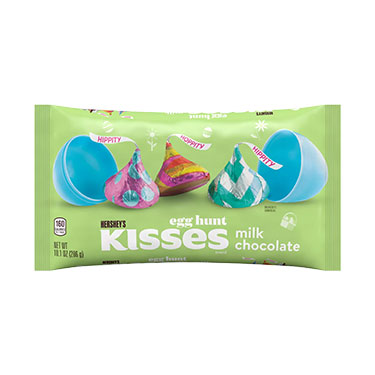 Hersheys Milk Chocolate Kisses with Egg Hunt Foil 10.1oz Bag 
