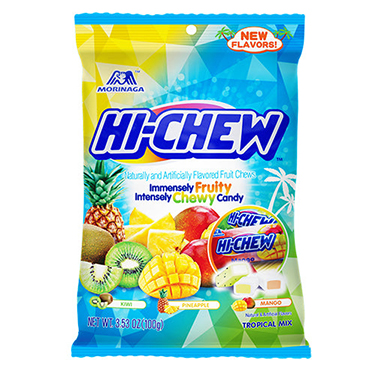 Hi Chew Tropical Mix Fruit Chews 3oz Bag 