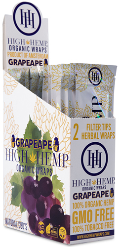 High Hemp Organic Grapeape Wraps 25ct 