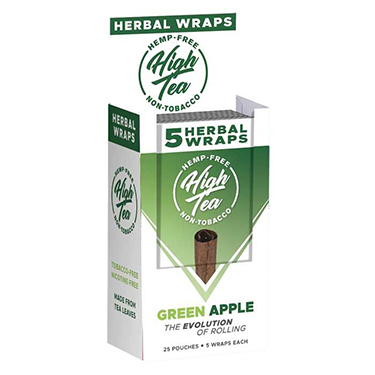 High Tea Green Apple Herbal Wraps 25 Packs of 5 