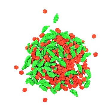 Kerry Holly Quin Shapes Sprinkles 1 oz 