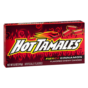 Hot Tamales Firece Chewy Cinnamon 5oz Theater Box 