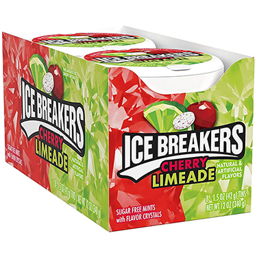 Ice Breakers Sugar Free Mints Cherry Limeade 8ct Box 