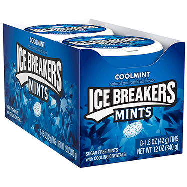 Ice Breakers Sugar Free Mints Coolmint 8ct Box 