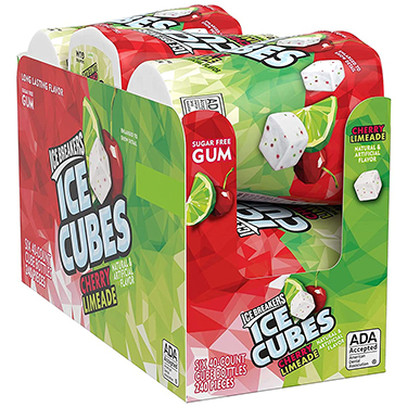 Ice Breakers Ice Cubes Cherry Limeade Sugar Free Chewing Gum 6ct Box 