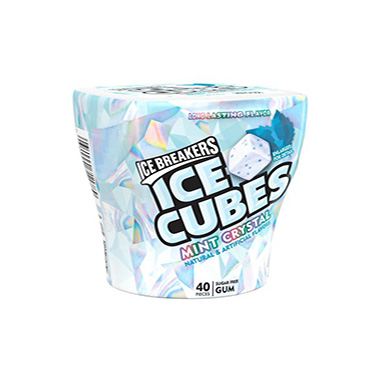 Ice Breakers Ice Cubes Mint Crystal 3.24oz 4ct Box 