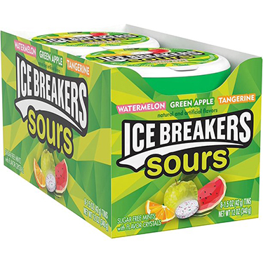 Ice Breakers Sugar Free Mints Sours 8ct Box 