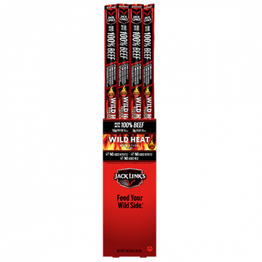 Jack Links Beef Stick Wild Heat 24ct Box 