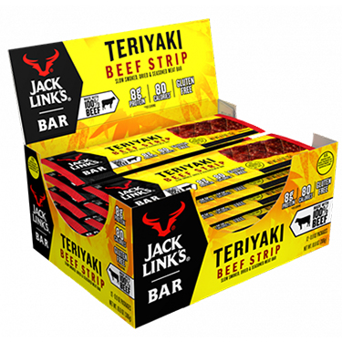 Jack Links Beef Strip Bar Teriyaki 12ct Box 