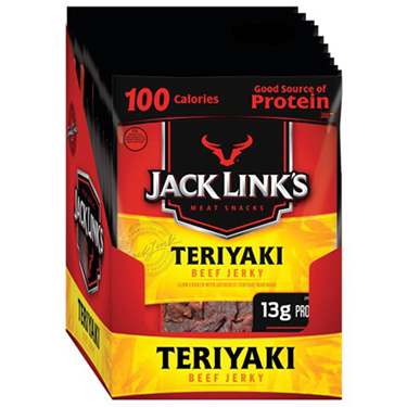Jack Links Jerky Teriyaki 1.25oz 10ct Box 