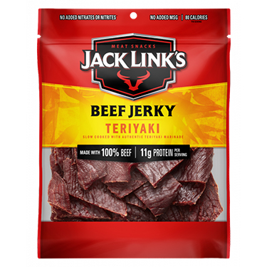 Jack Links Jerky Teriyaki 3.25oz Bag 