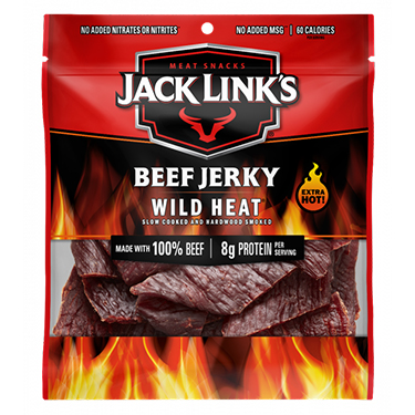 Jack Links Jerky Wild Heat 3.25oz Bag 