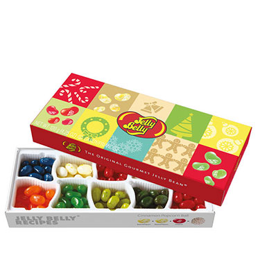 Jelly Belly 10 Flavor Christmas 4.25 oz Gift Box 