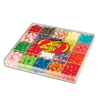 Jelly Belly 20 Flavor 1lb Clear Gift Box 