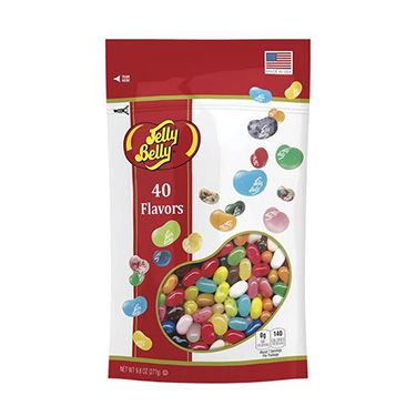 Jelly Belly 40 Flavor Stand up Pouch 9.8 oz Bag 