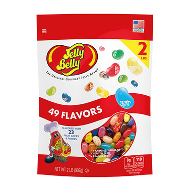 Jelly Belly 49 Flavor Stand up Pouch 2 lb Bag 