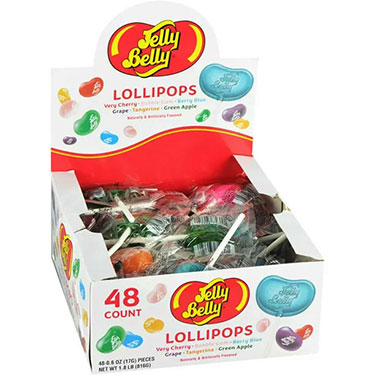 Jelly Belly Assorted Lollipops 48ct 