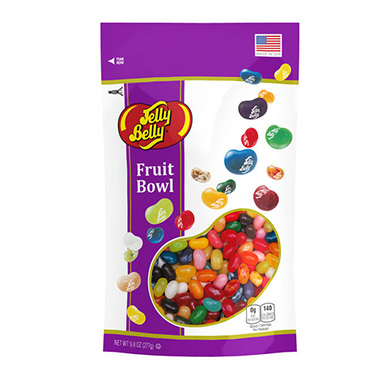 Jelly Belly Fruit Bowl Stand up Pouch 9.8 oz Bag 