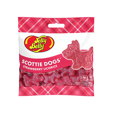 Jelly Belly Strawberry Licorice Scottie Dogs 6oz Bag 