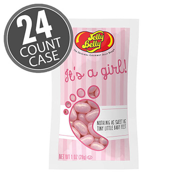 Jelly Belly Its A Girl Jelly Beans 1 oz Bag 24 Count Box 