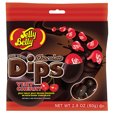 Jelly Belly Jelly Beans Chocolate Dips Very Cherry 2.8 oz Bag 