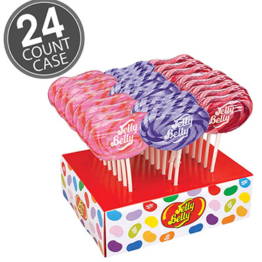 Jelly Belly Lollipops Bubble Gum Grape Very Cherry 24 ct 