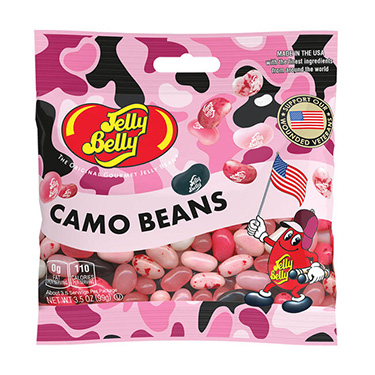 Jelly Belly Pink Camo Beans 3.5 oz Bag 