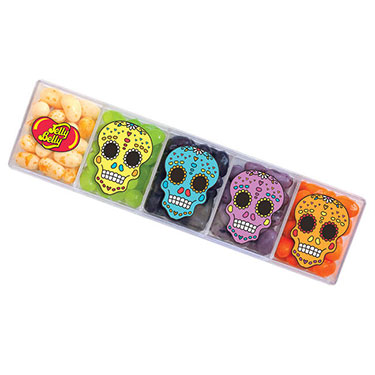 Jelly Belly Sugar Skulls Clear 4oz Gift Box 