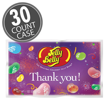 Jelly Belly Thank You Assorted Flavors 1 oz Bag 30 ct Box 