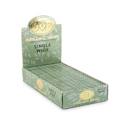 Job Organic Hemp Single Wide Rolling Papers 24ct Box 