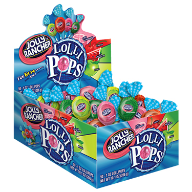 Jolly Rancher Assorted Lolli Pops 50ct Box 