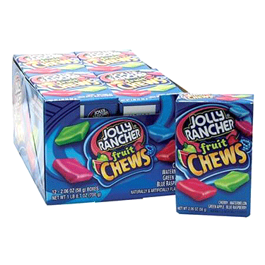 Jolly Rancher Fruit Chews 12ct Box 