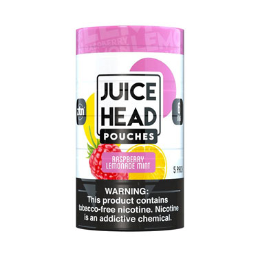 Juice Head Nicotine Pouches Raspberry Lemonade Mint 6MG 5pk 