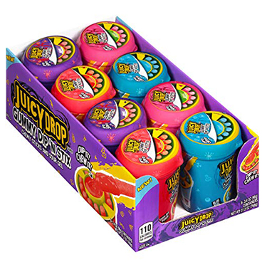 Juicy Drop Gummy Dip N Stix Candy 8ct Box 