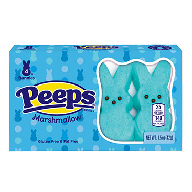 Peeps Easter Blue Marshmallow Bunnies 1.5oz Box 