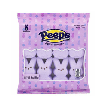 Peeps Easter Lavender Marshmallow Bunnies 3oz Box 