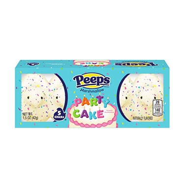 Peeps Easter Party Cake Flavored Chicks 1.5oz Box 