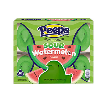 Just Born Easter Peeps Sour Watermelon Marshmallow Chicks 3oz Box 