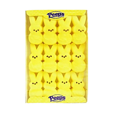 Peeps Easter Yellow Marshmallow Bunnies 4.5oz Box 