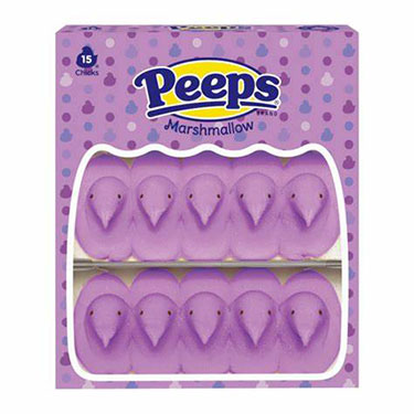 Peeps Easter lavender Marshmallow Chicks 4.5oz Box 